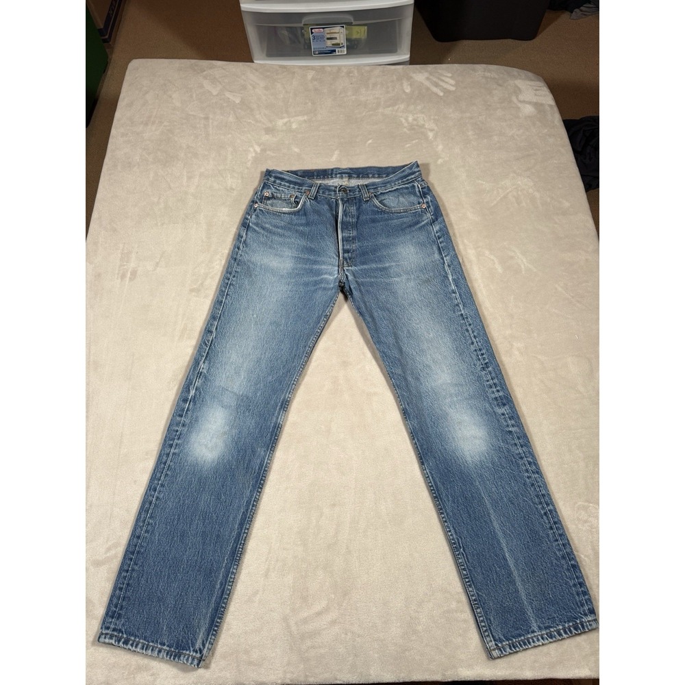 Vintage 80s Levis 501xx Jeans Size 34x32 (Fit 30x31) Faded Wisker MADE IN USA